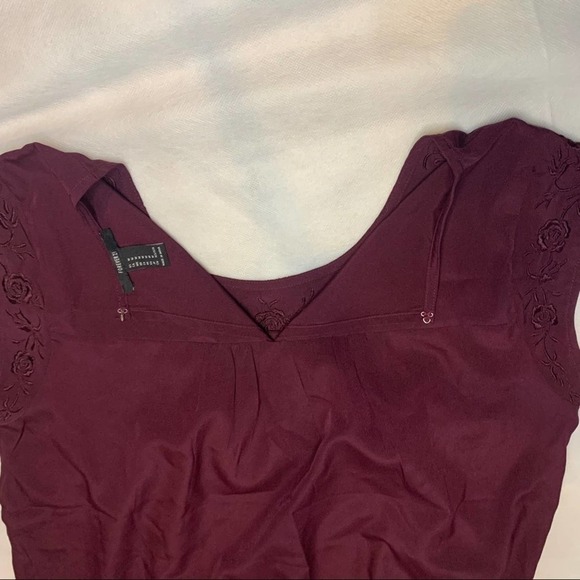 Forever 21 Purple Blouse Medium - Picture 2 of 7